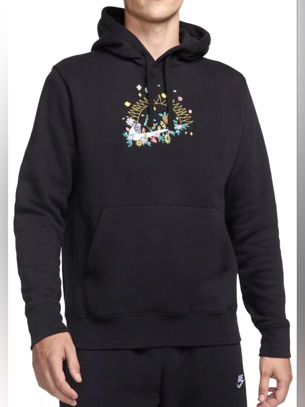 Nike Sportswear Club Fleece Turtles Embroidered Center Swoosh Pullover Hoodie